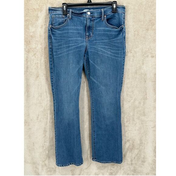 Old Navy Jeans Womens 12 Petite Original Boot Cut Stretch Medium Wash Everyday - Picture 1 of 8